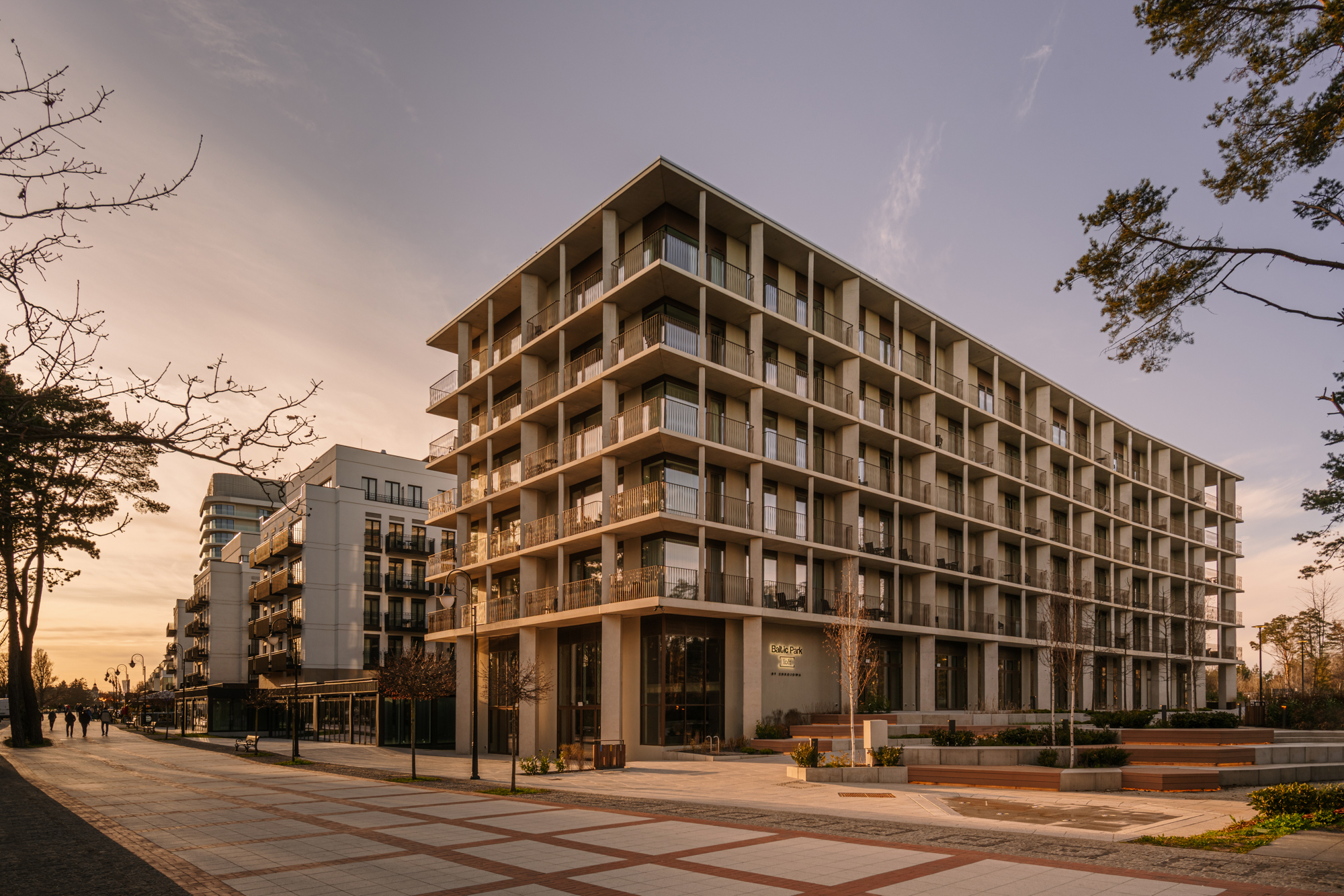 Umgebung der Apartmentanlage in Swinemünde