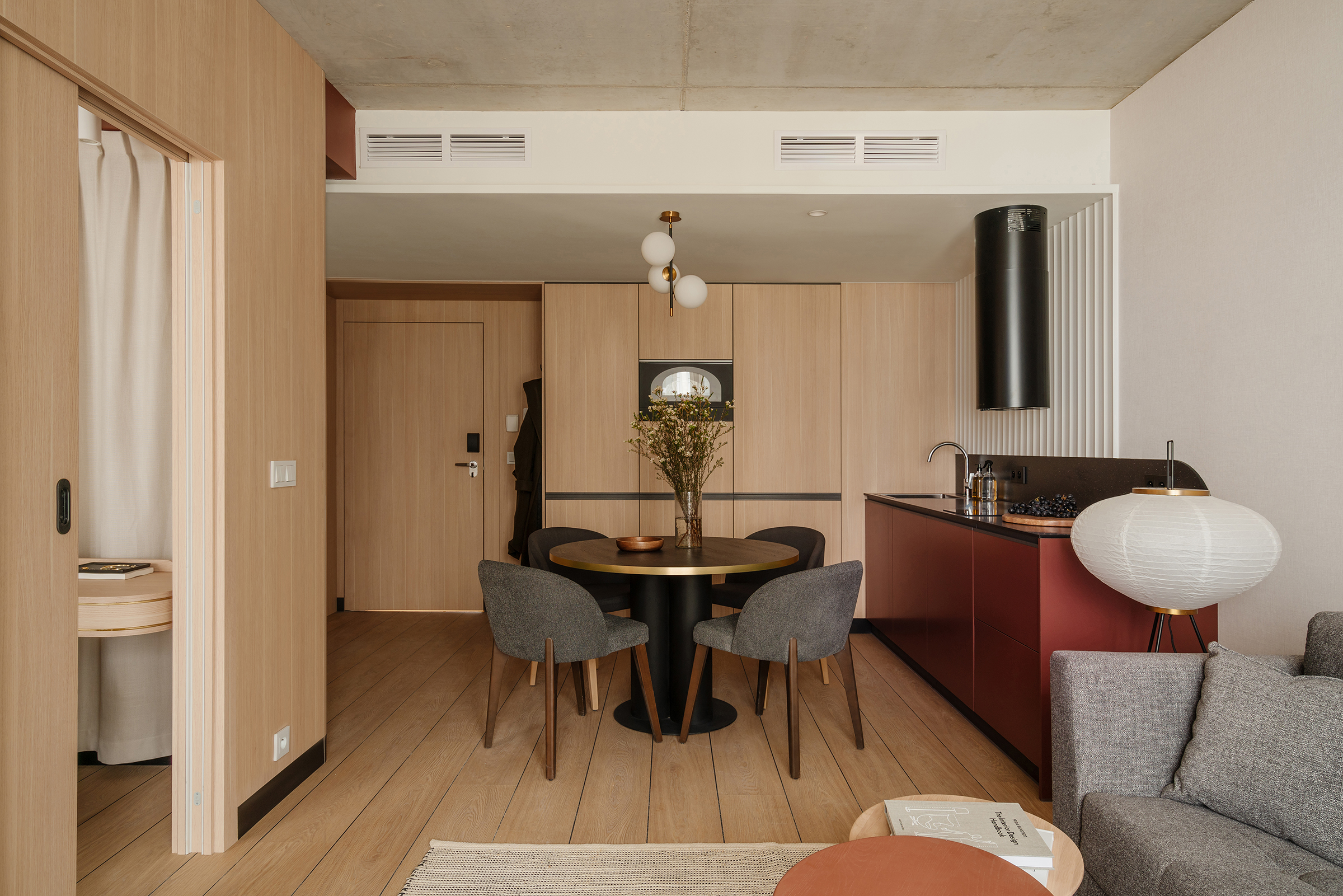Apartment in Swinemünde – Blick aus dem Wohnraum