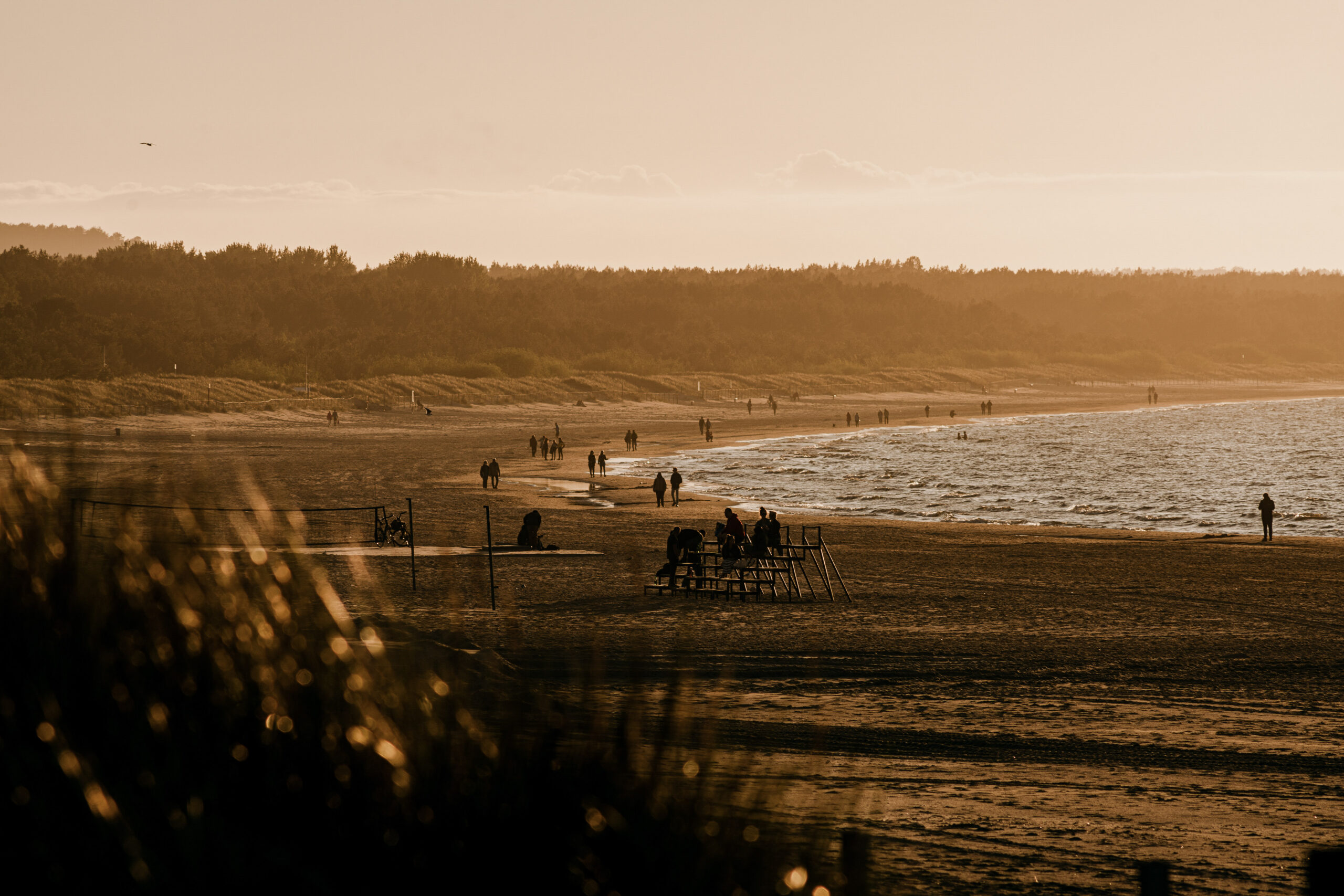 plaża Świnoujście - zachód słońca
